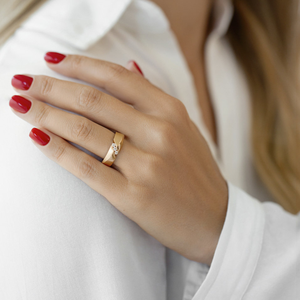 Prsteň s diamantmi Damian