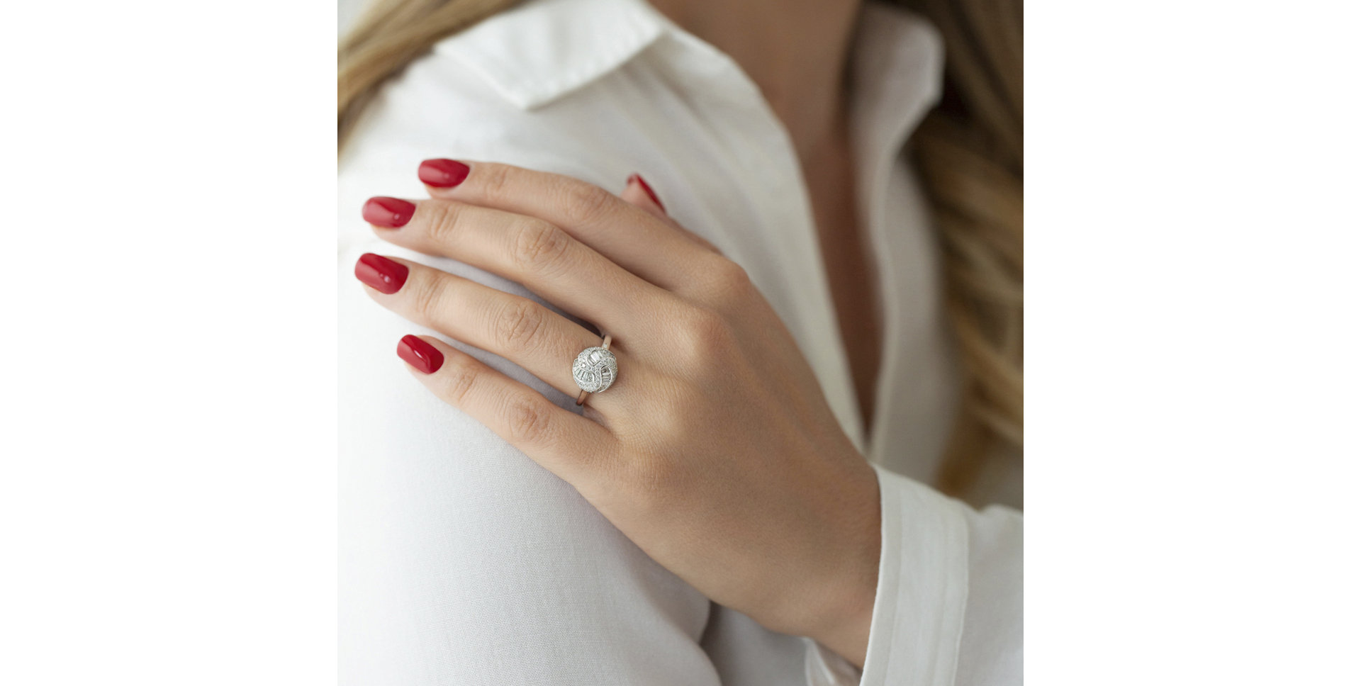 Prsteň s diamantmi Madeleine