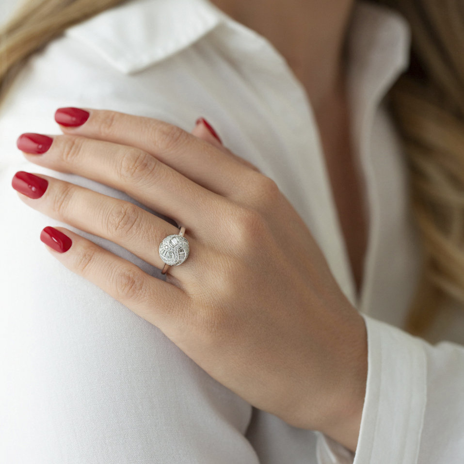 Prsteň s diamantmi Madeleine