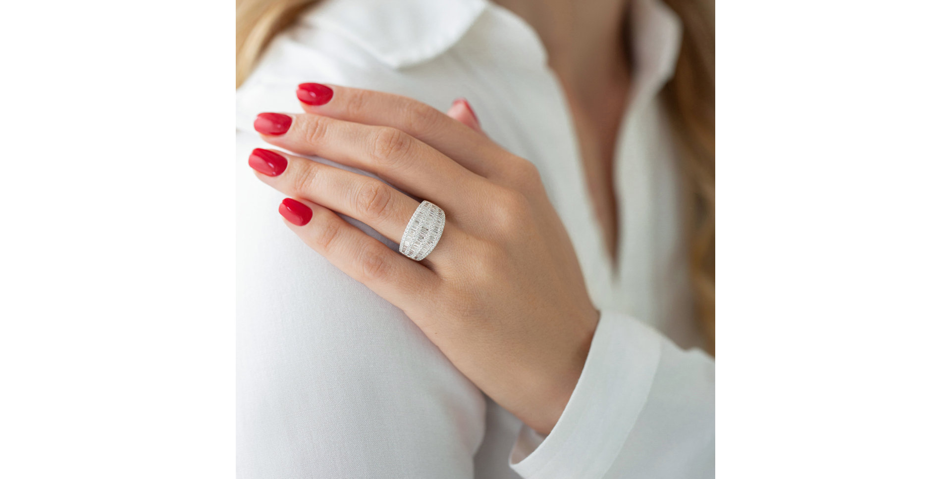 Prsteň s diamantmi Glorious Lines