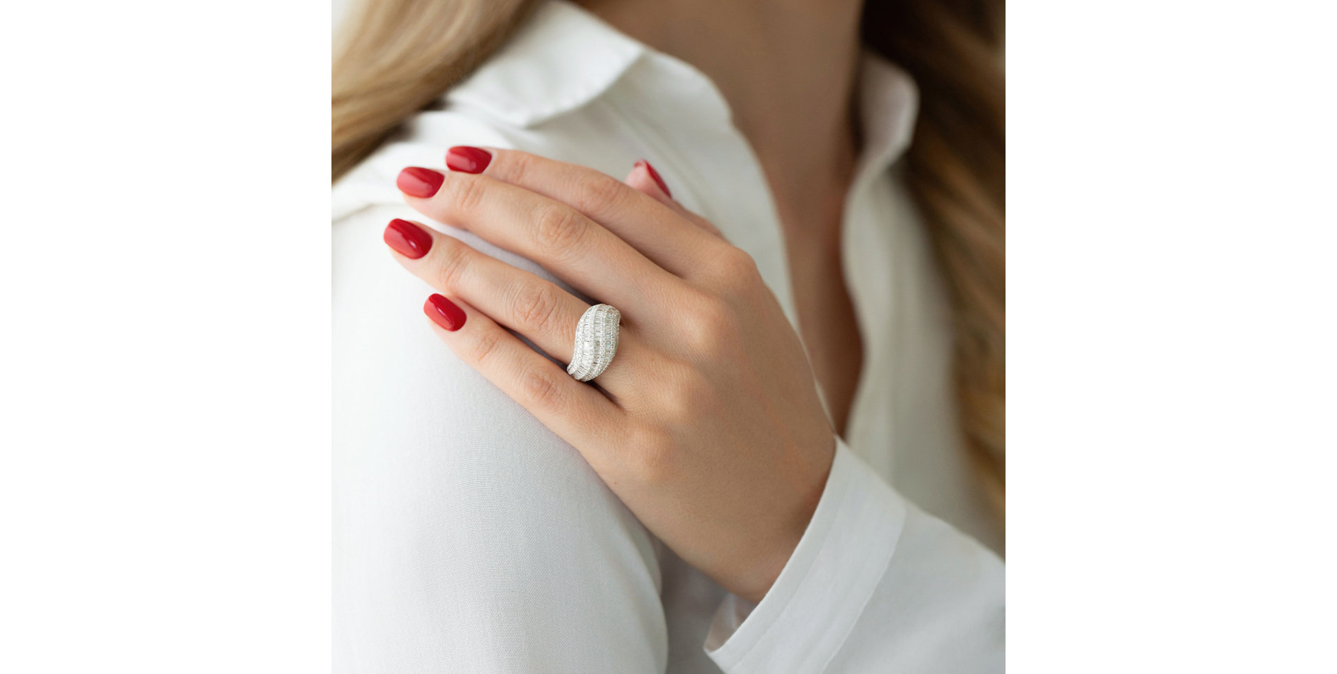 Prsteň s diamantmi Glowing Miracle