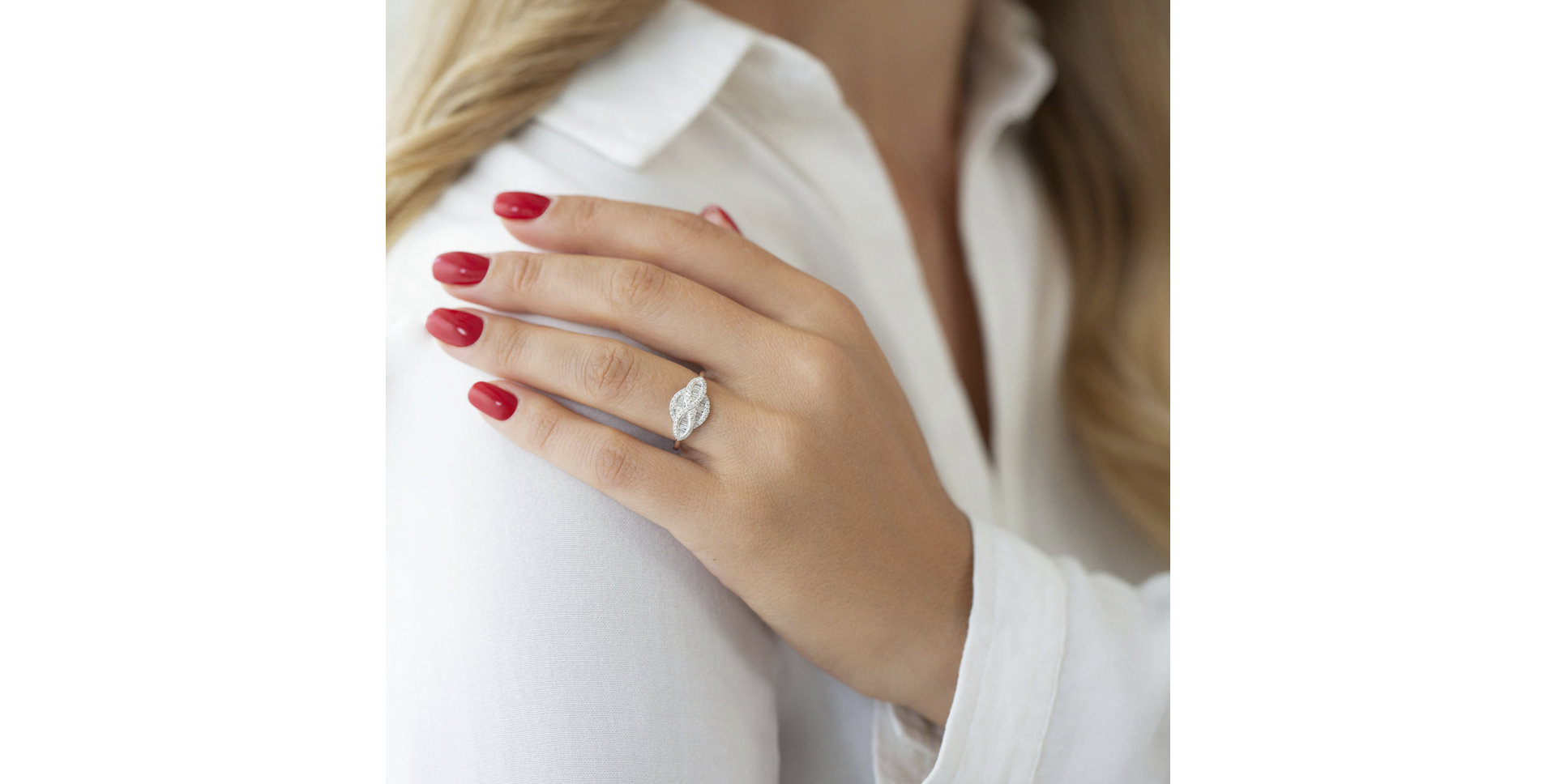 Prsteň s diamantmi Lady Infinty