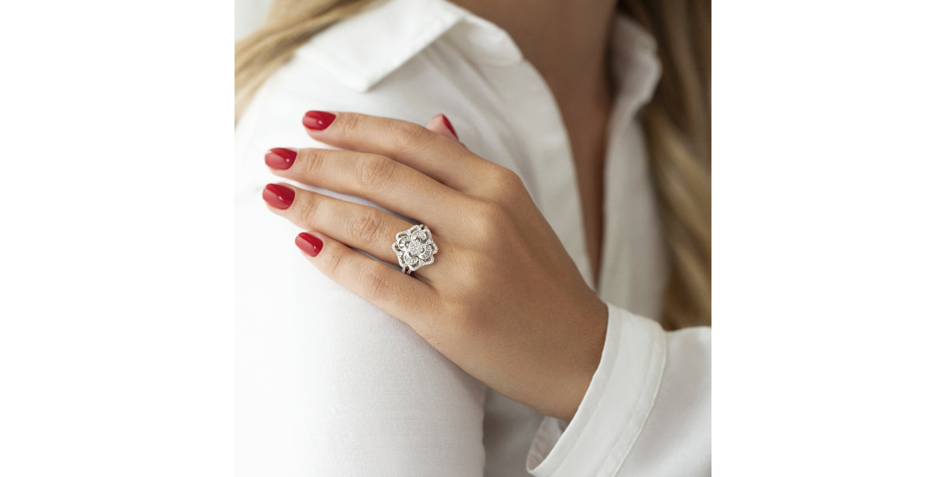 Prsteň s diamantmi Royal Blossom