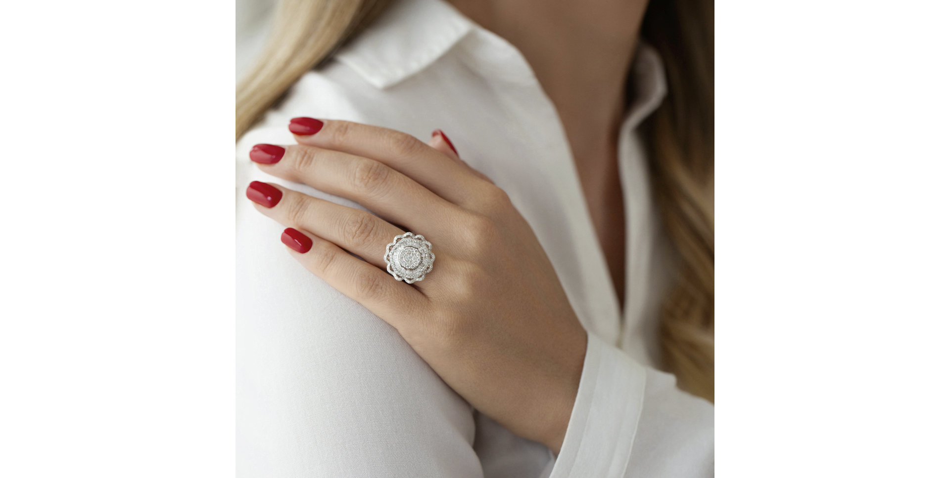 Prsteň s diamantmi Brigitte