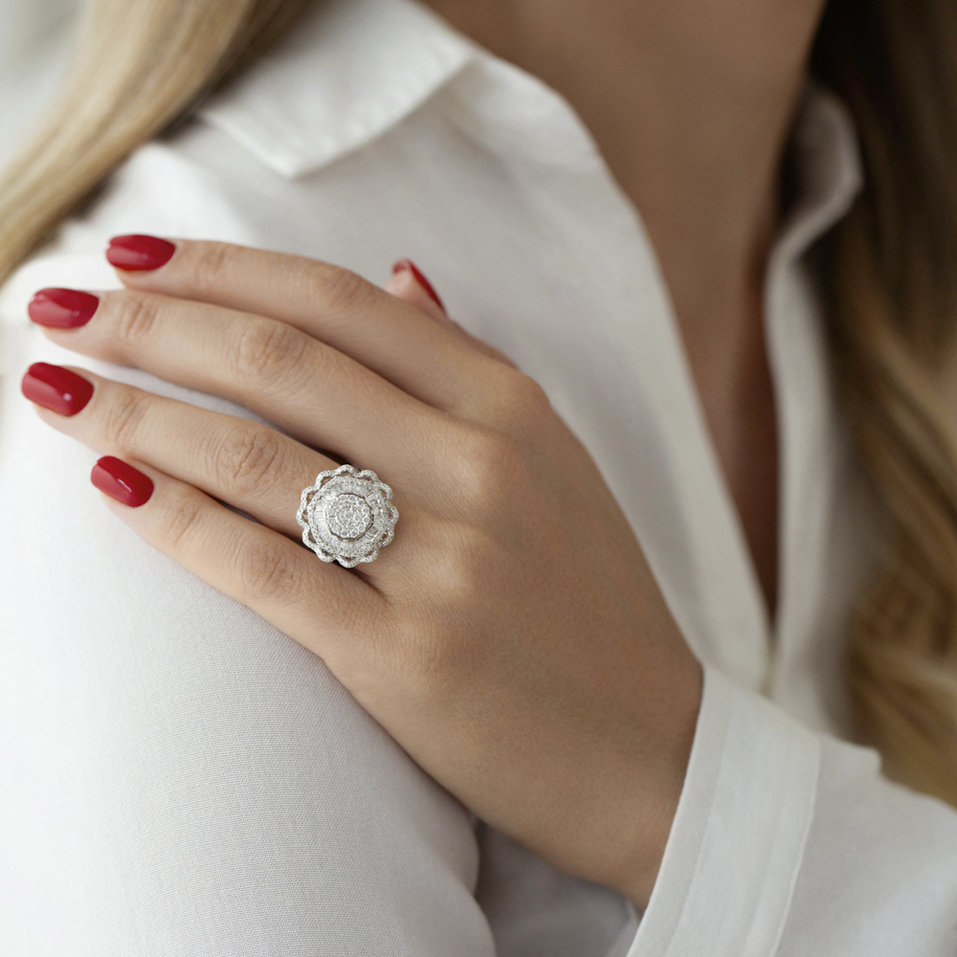 Prsteň s diamantmi Brigitte