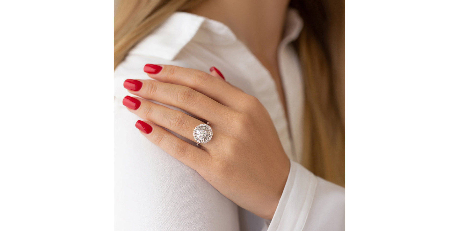 Prsteň s diamantmi Justine