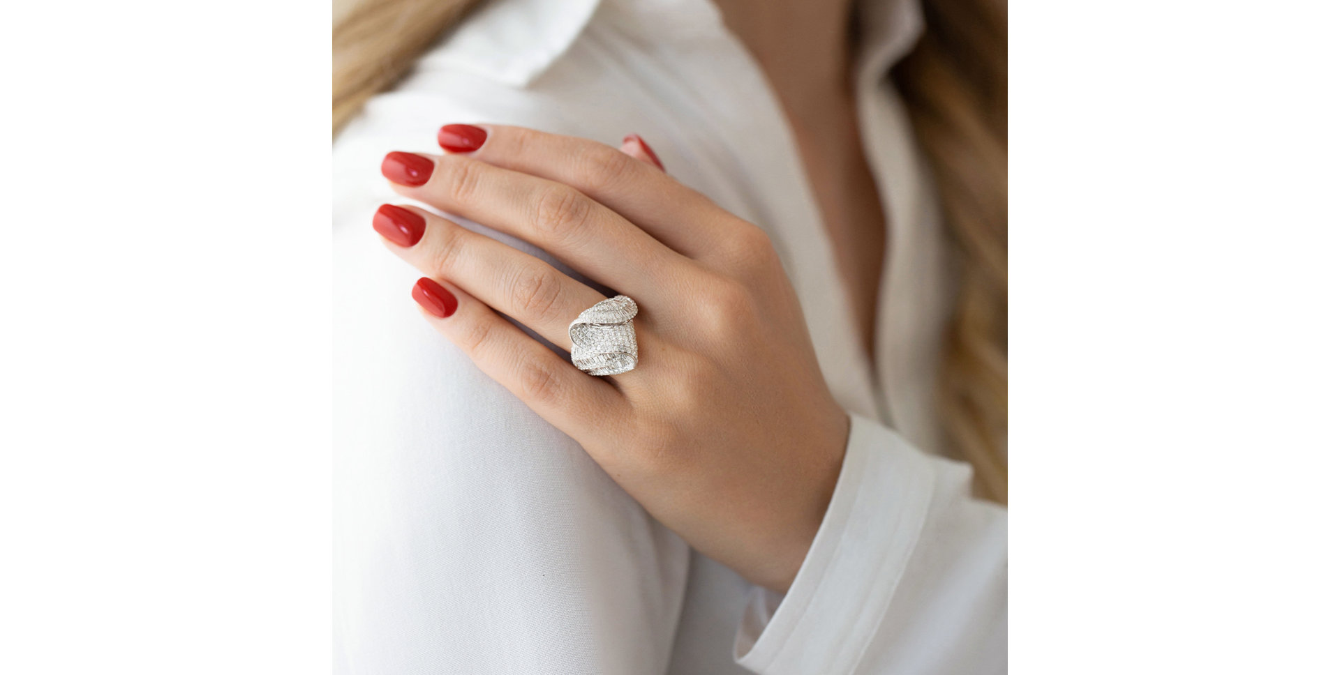 Prsteň s diamantmi Diamond Alegoria