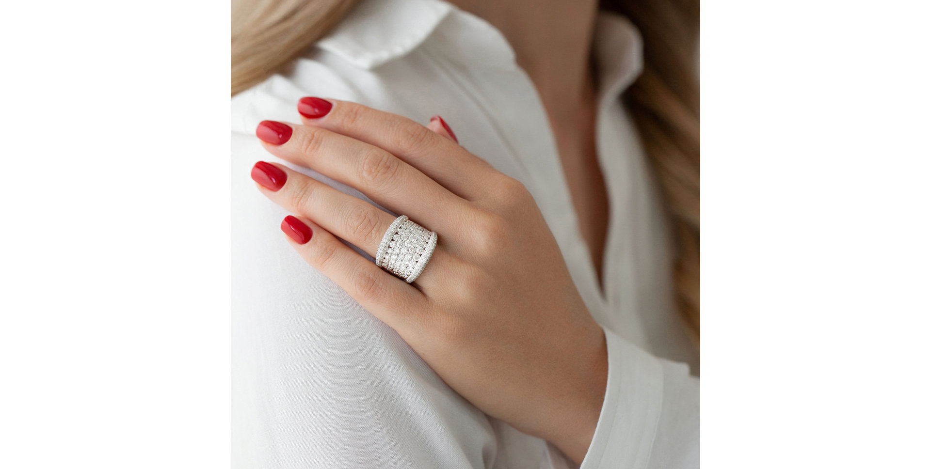 Prsteň s diamantmi Leah