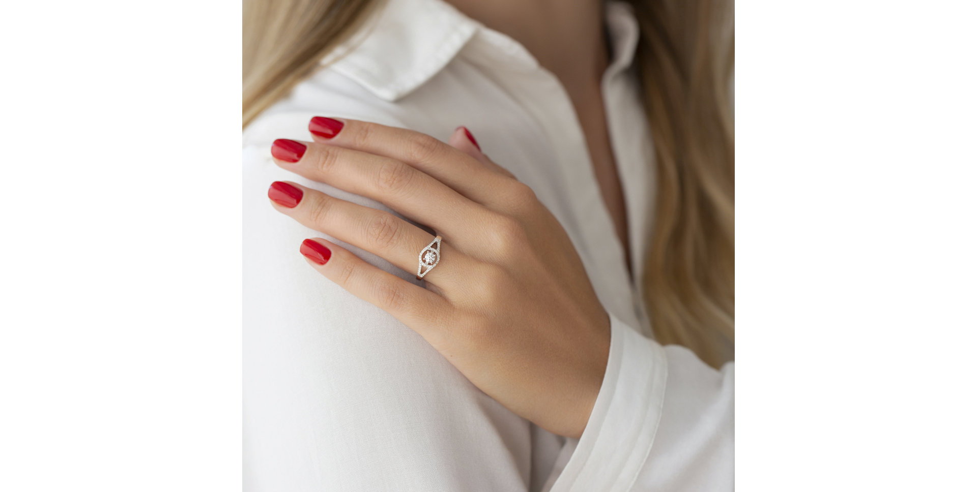 Prsteň s diamantmi Glossy Future