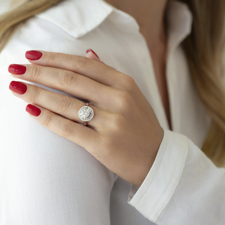 Prsteň s diamantmi Fabrice