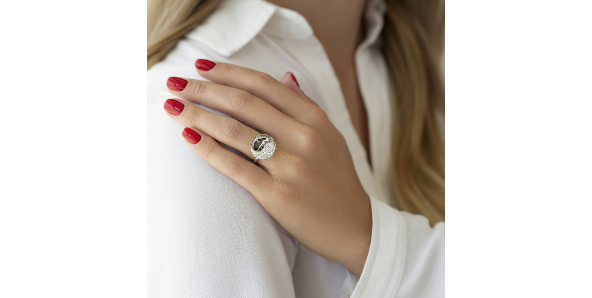 Prsteň s diamantmi Oriental Magic