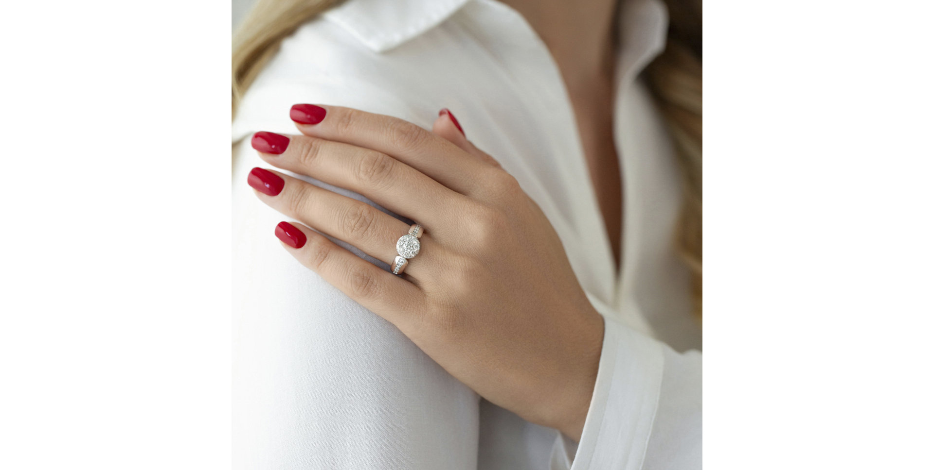 Prsteň s diamantmi Lydie