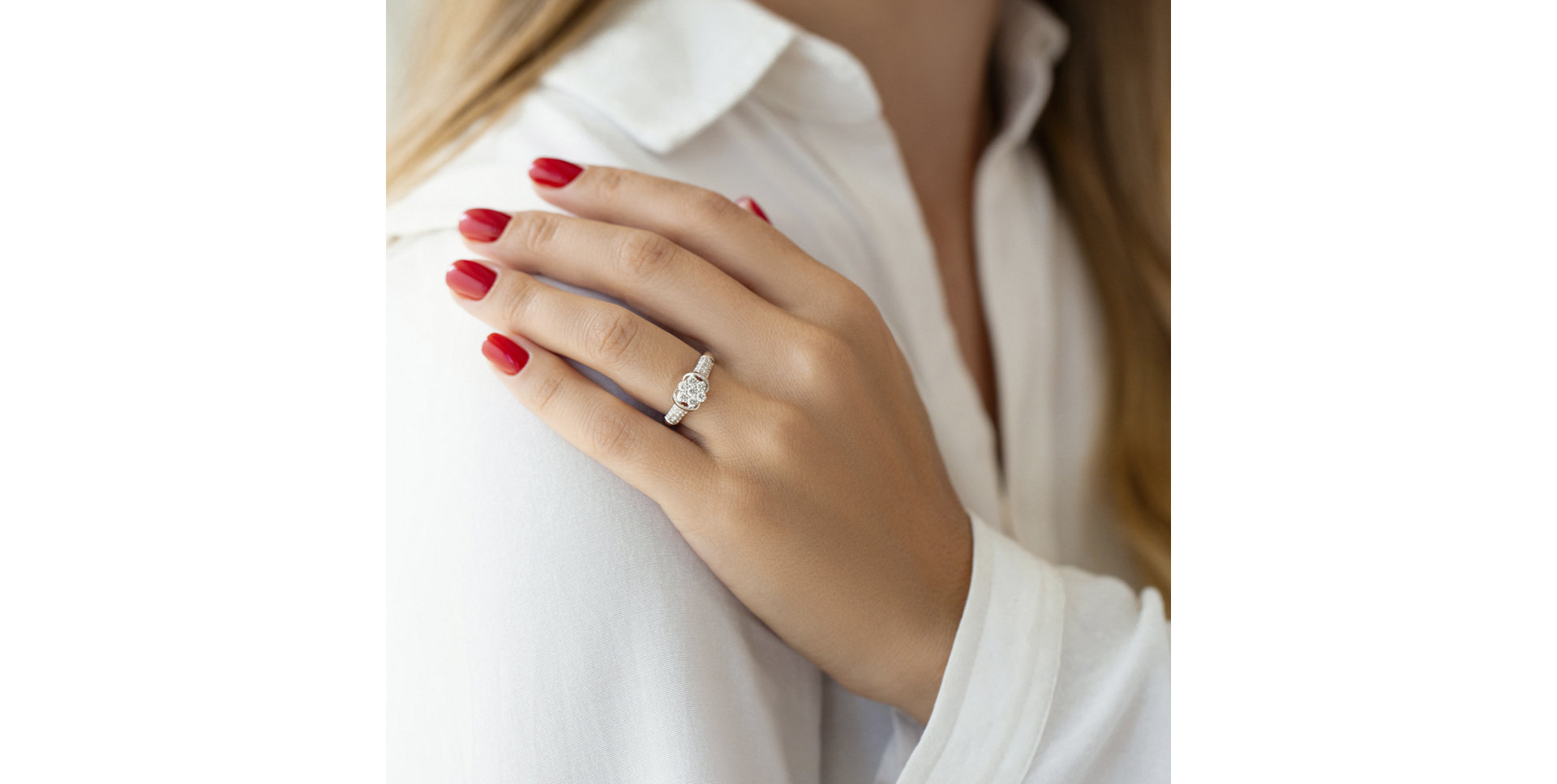 Prsteň s diamantmi Crisp Love