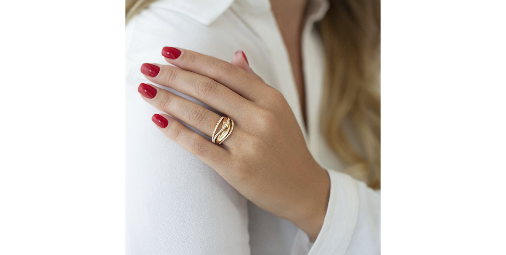 Prsteň s diamantmi Mathilde