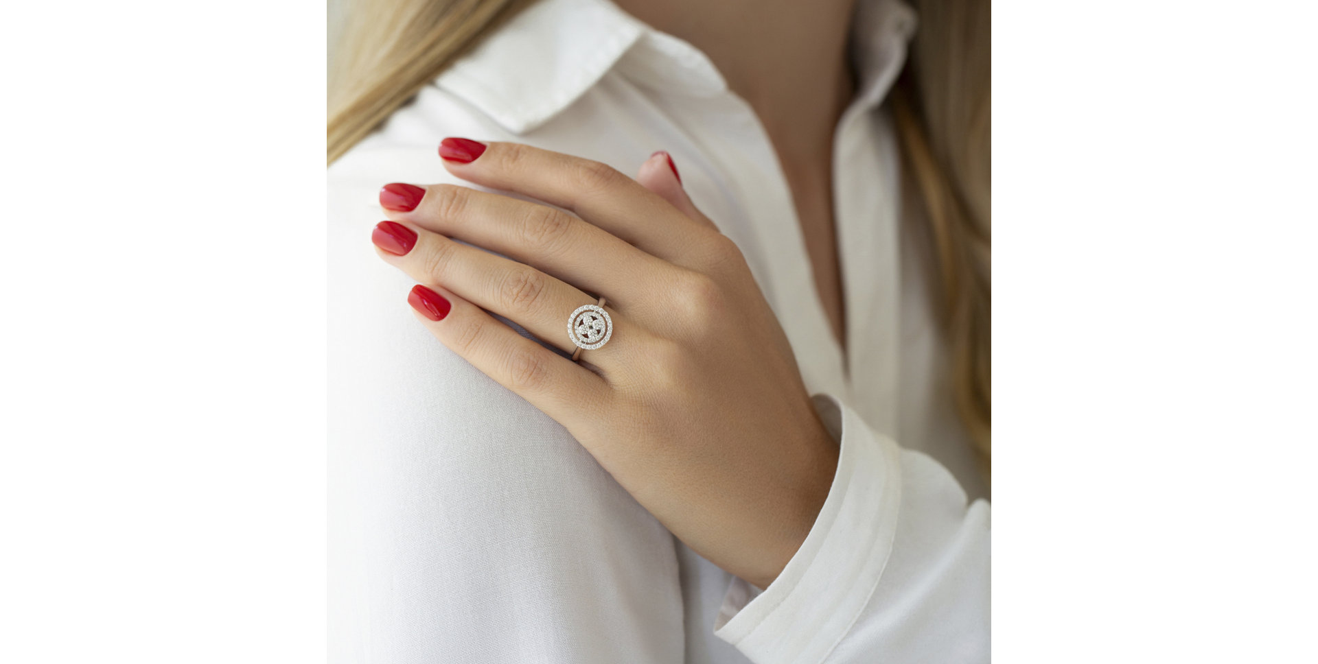 Prsteň s diamantmi a smaragdmi Miracle Mythology