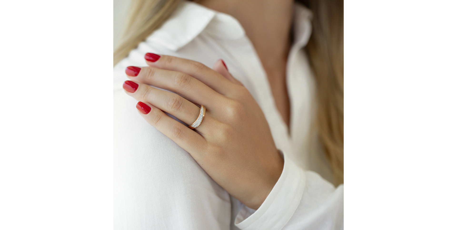 Prsteň s diamantmi Sprink Breeze