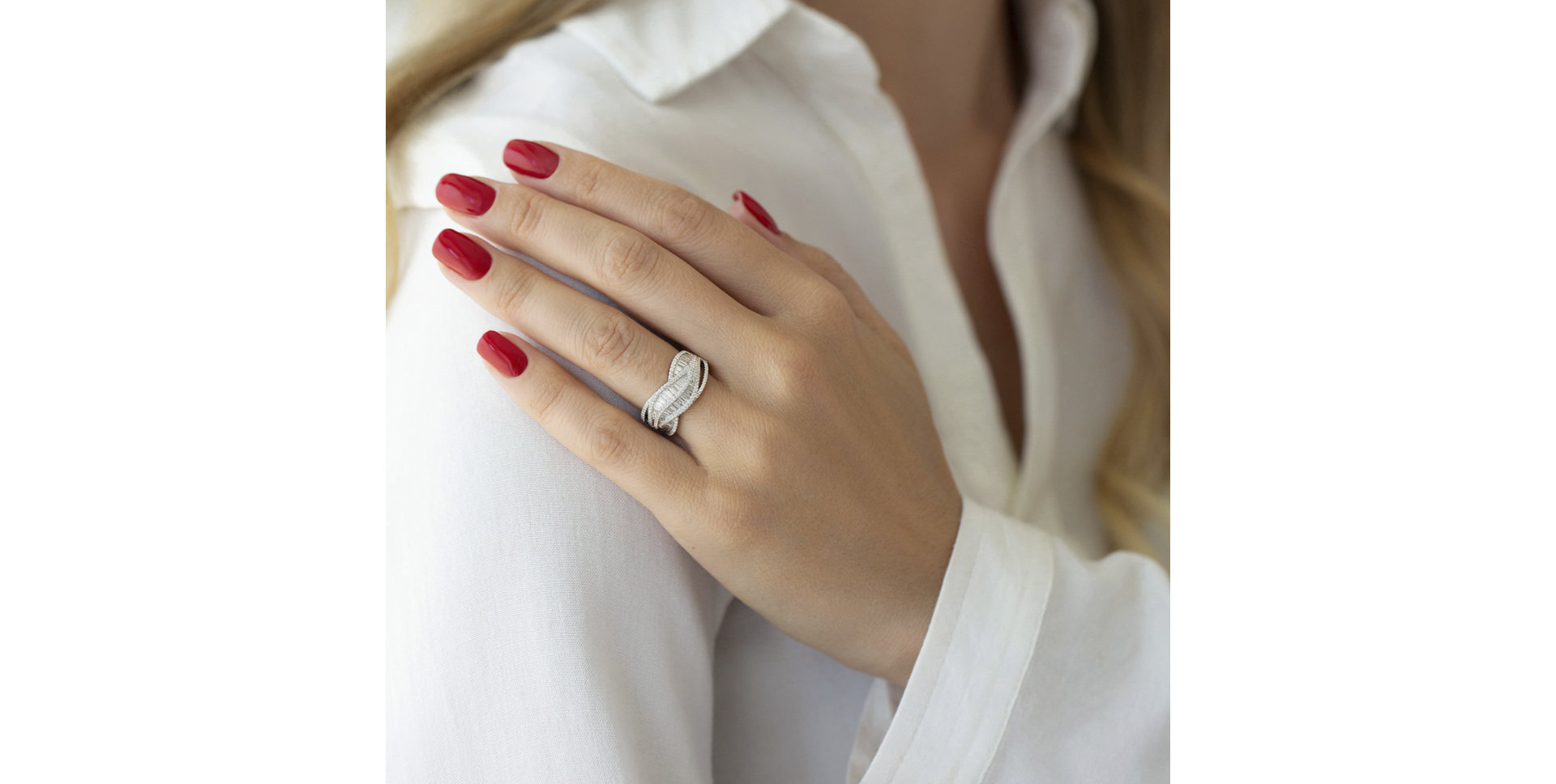 Prsteň s diamantmi Albany