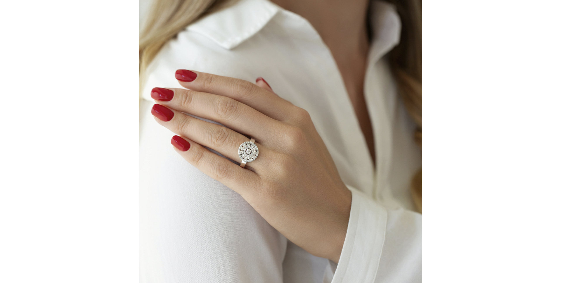 Prsteň s diamantmi Apollinaire