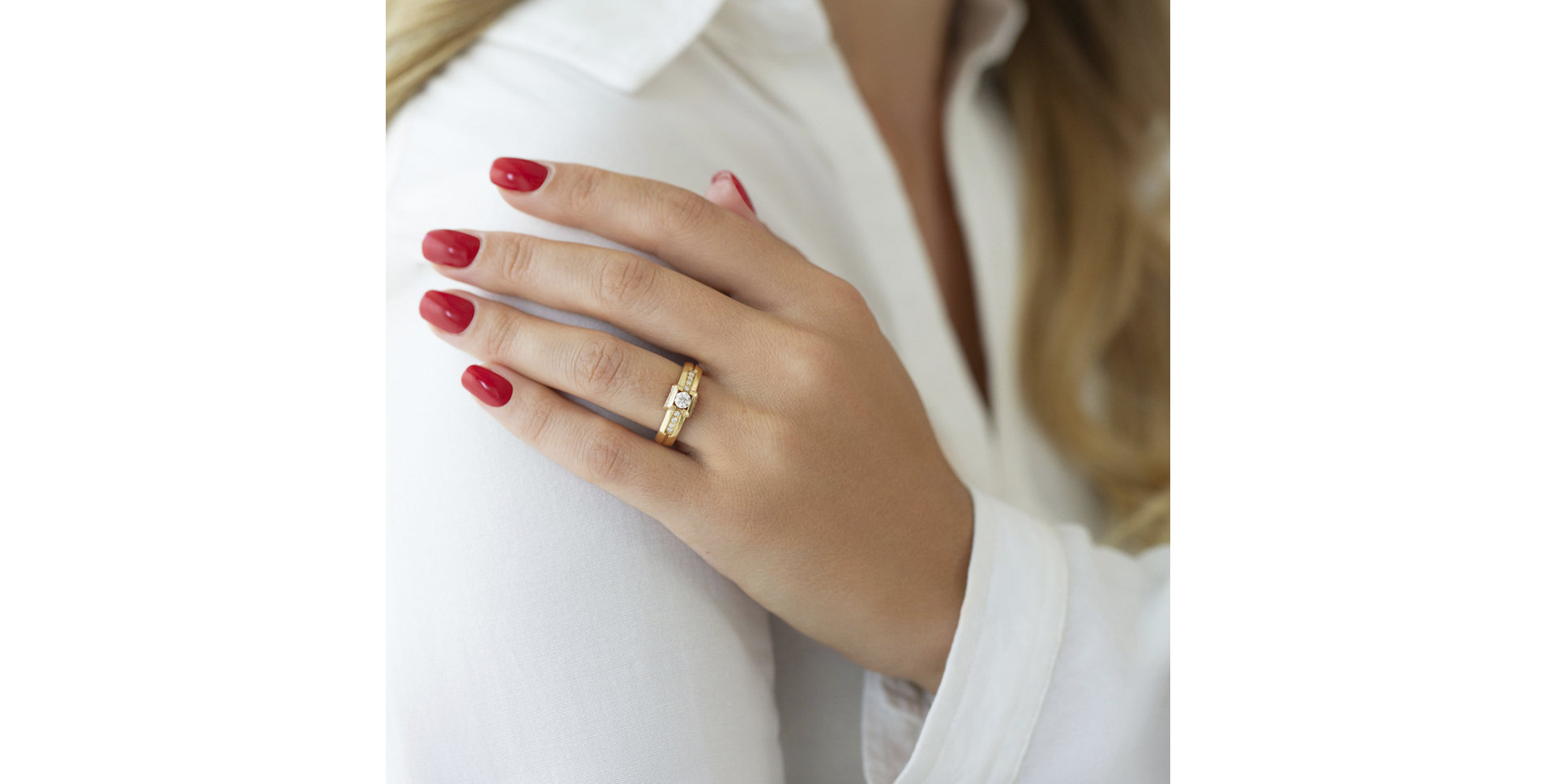 Prsteň s diamantmi Mariza