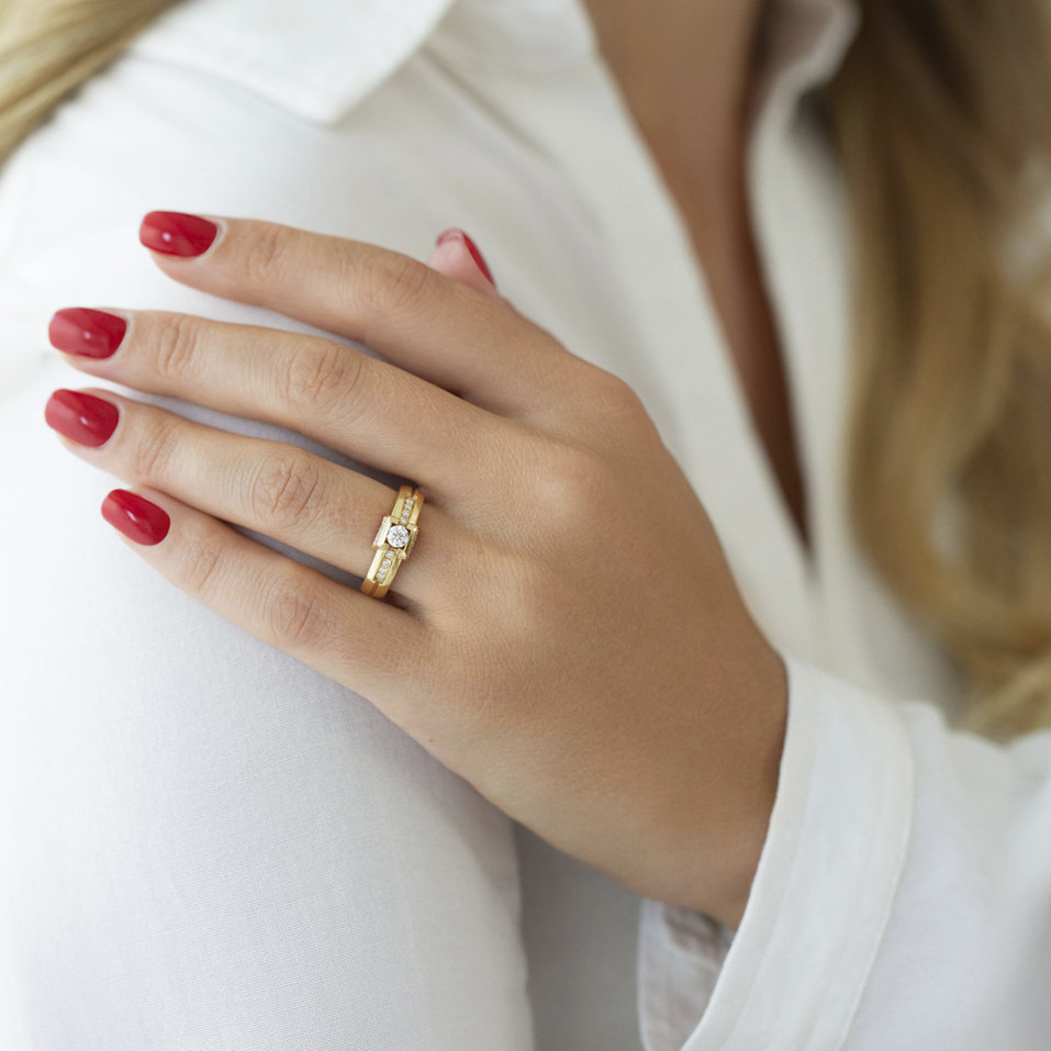 Prsteň s diamantmi Mariza