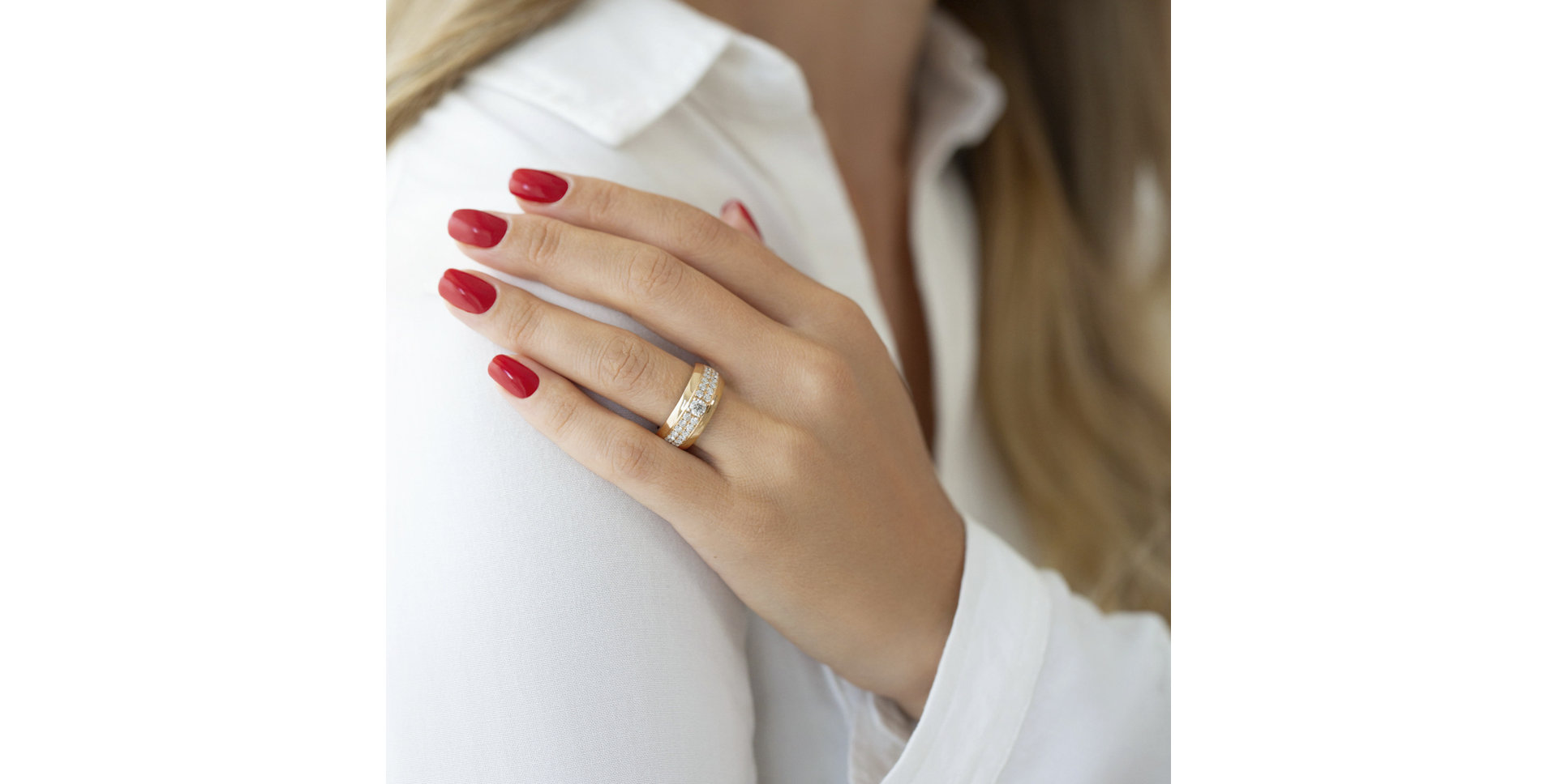 Prsteň s diamantmi Clémence