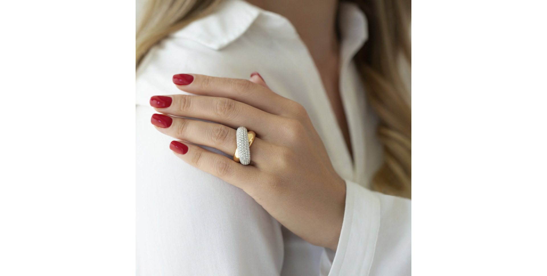 Prsteň s diamantmi Adélaïde