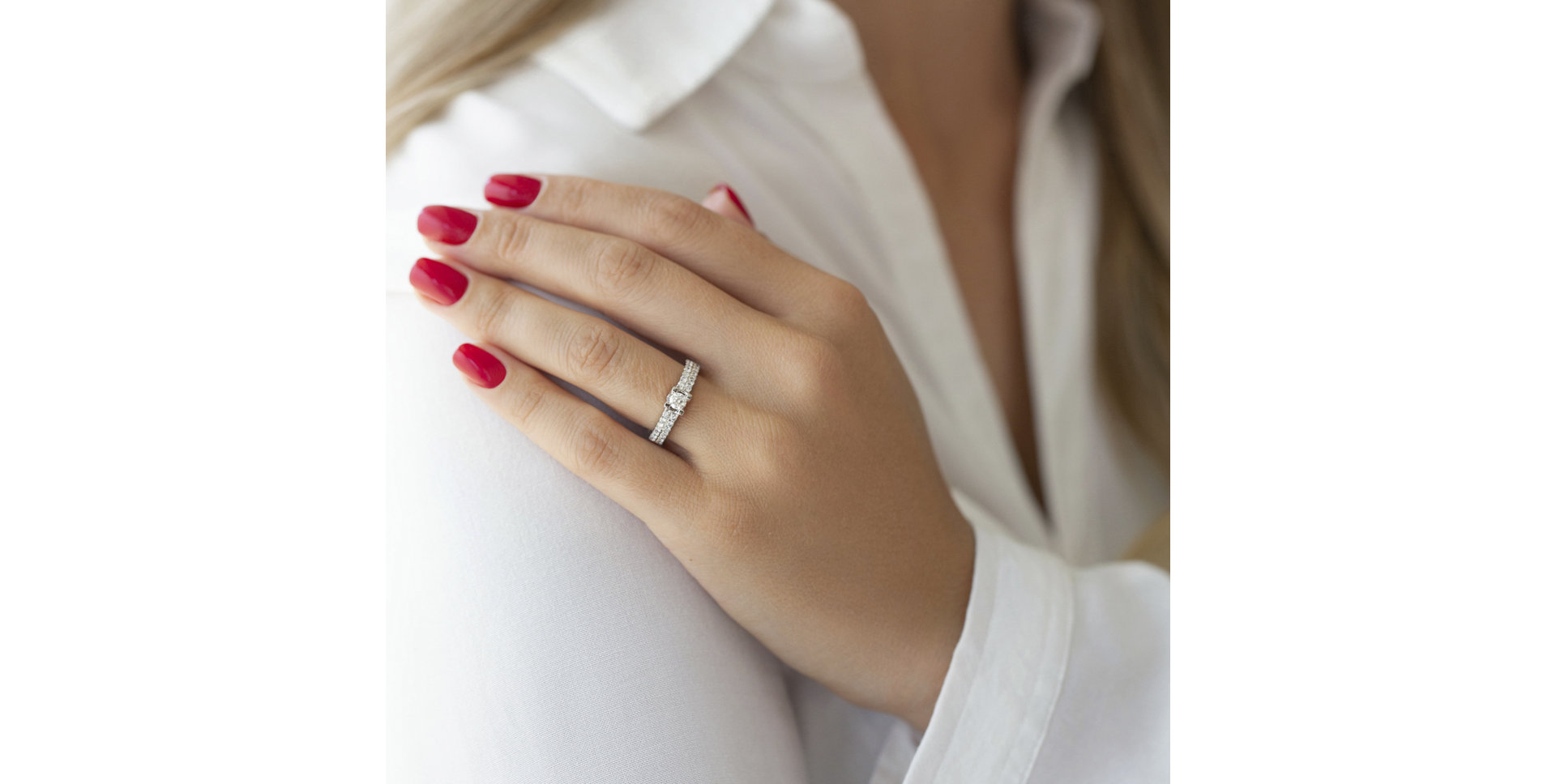 Prsteň s diamantmi Elegant Secret