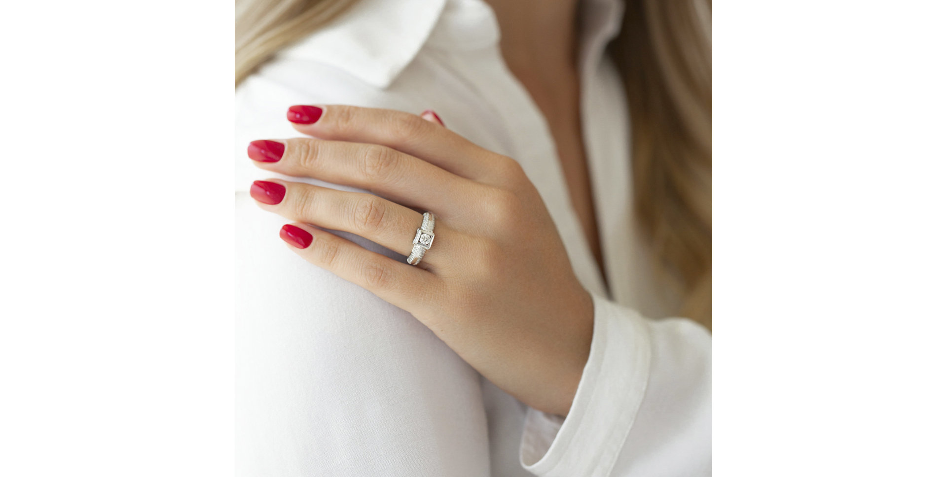 Prsteň s diamantmi Pietro