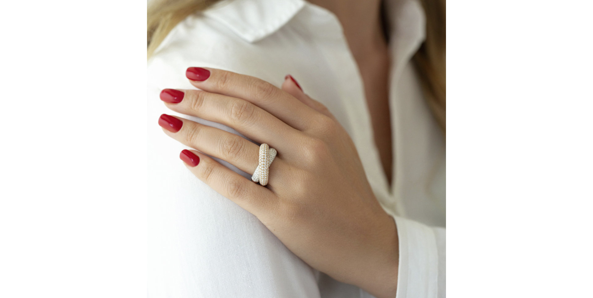 Prsteň s diamantmi Shiloh