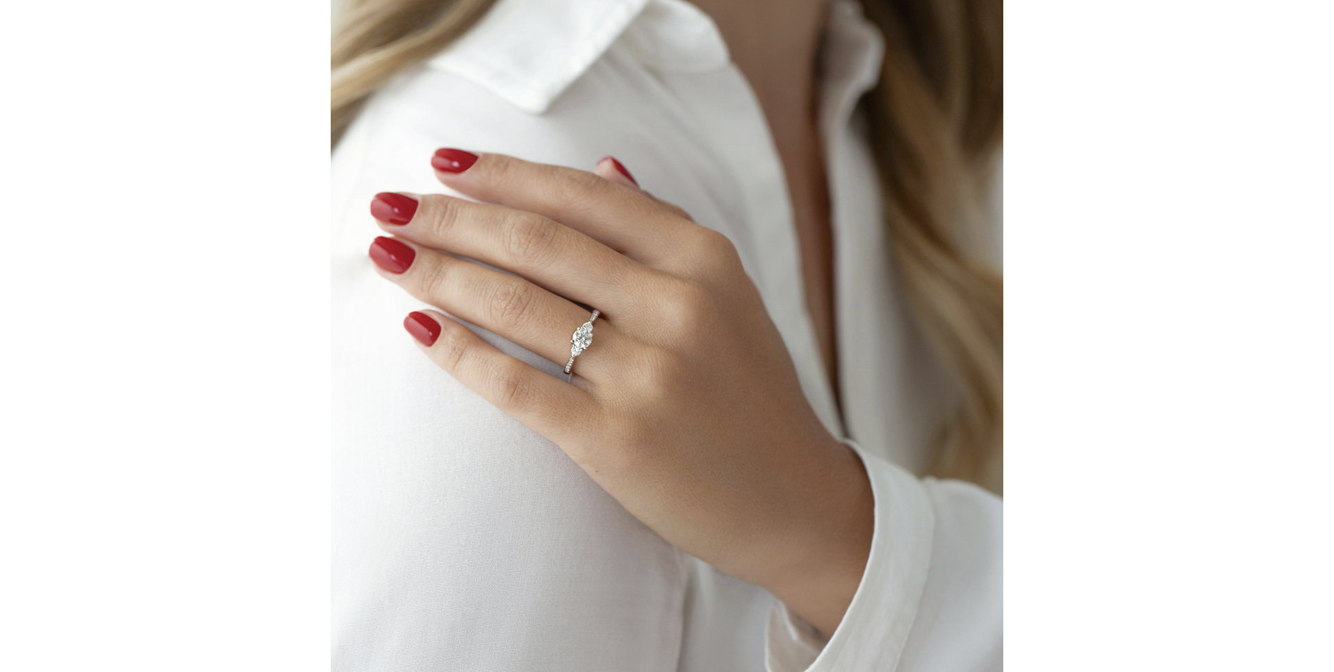 Prsteň s diamantmi Sky Mosaic