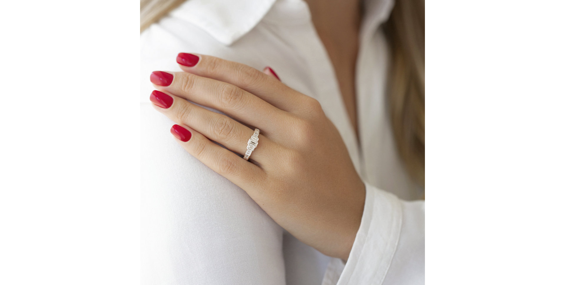 Prsteň s diamantmi Anita