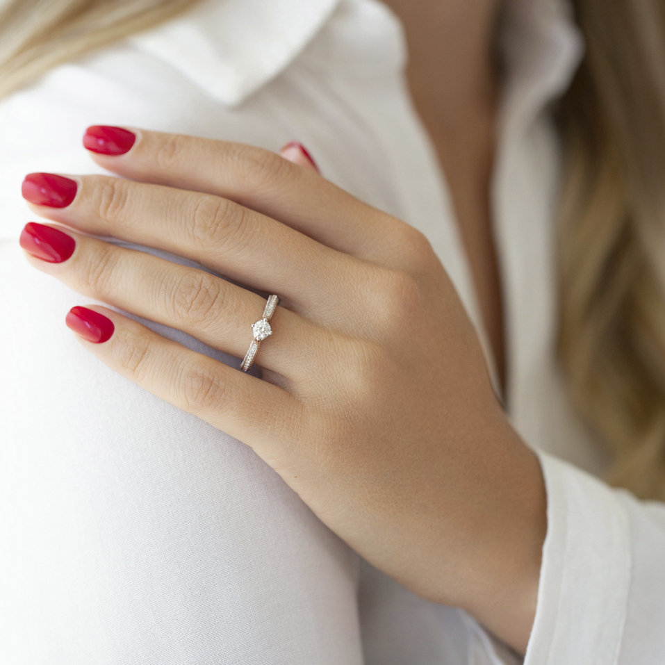 Prsteň s diamantmi Aiden