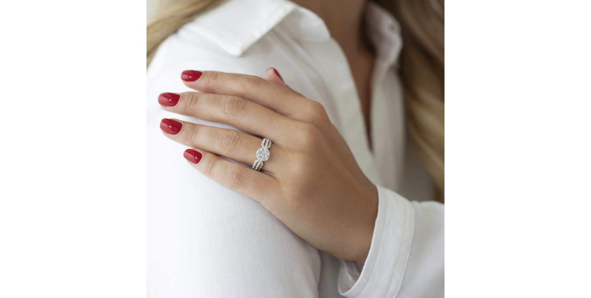 Prsteň s diamantmi Theresa