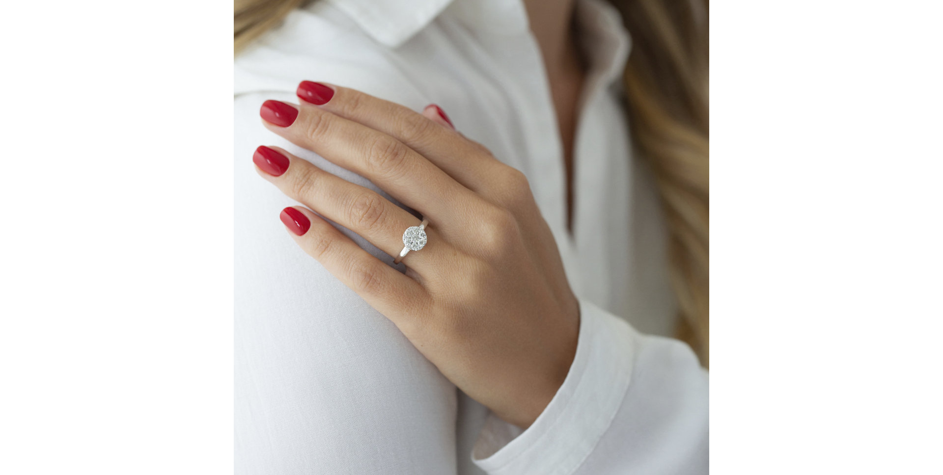 Prsteň s diamantmi Véra