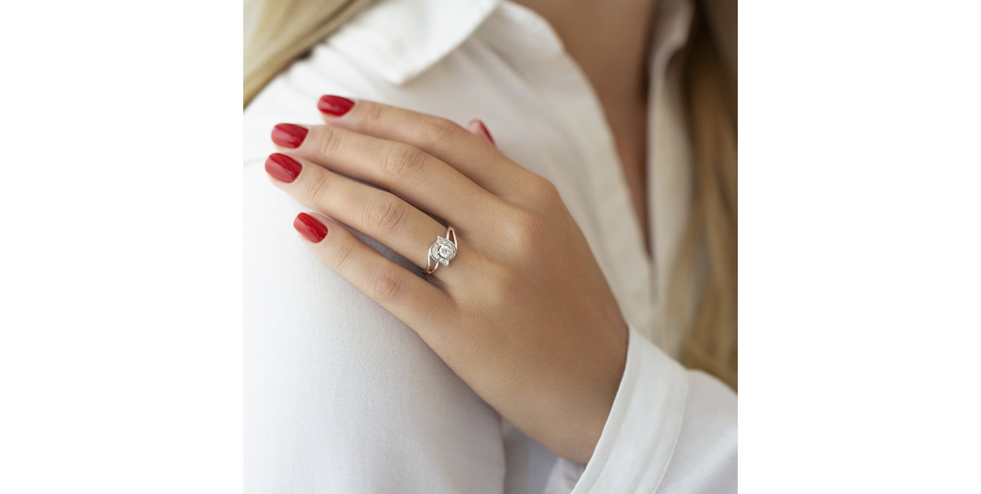 Prsteň s diamantmi Lovely Isabell