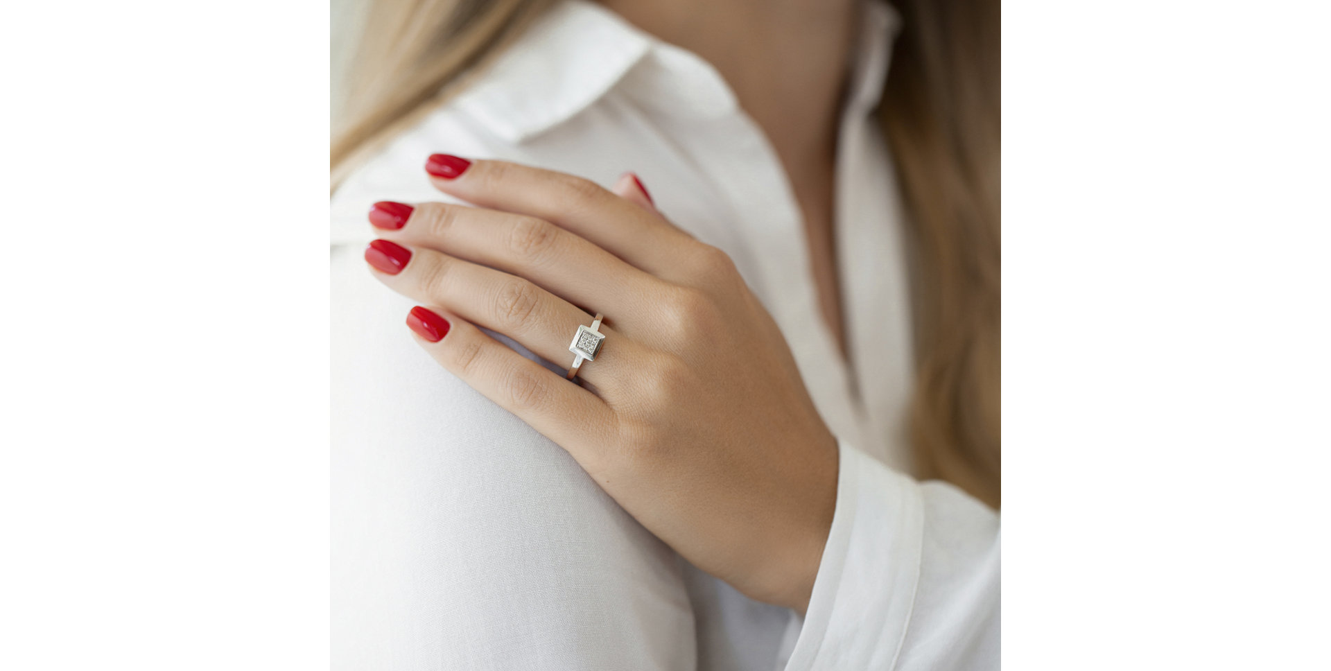 Prsteň s diamantmi Mélissa