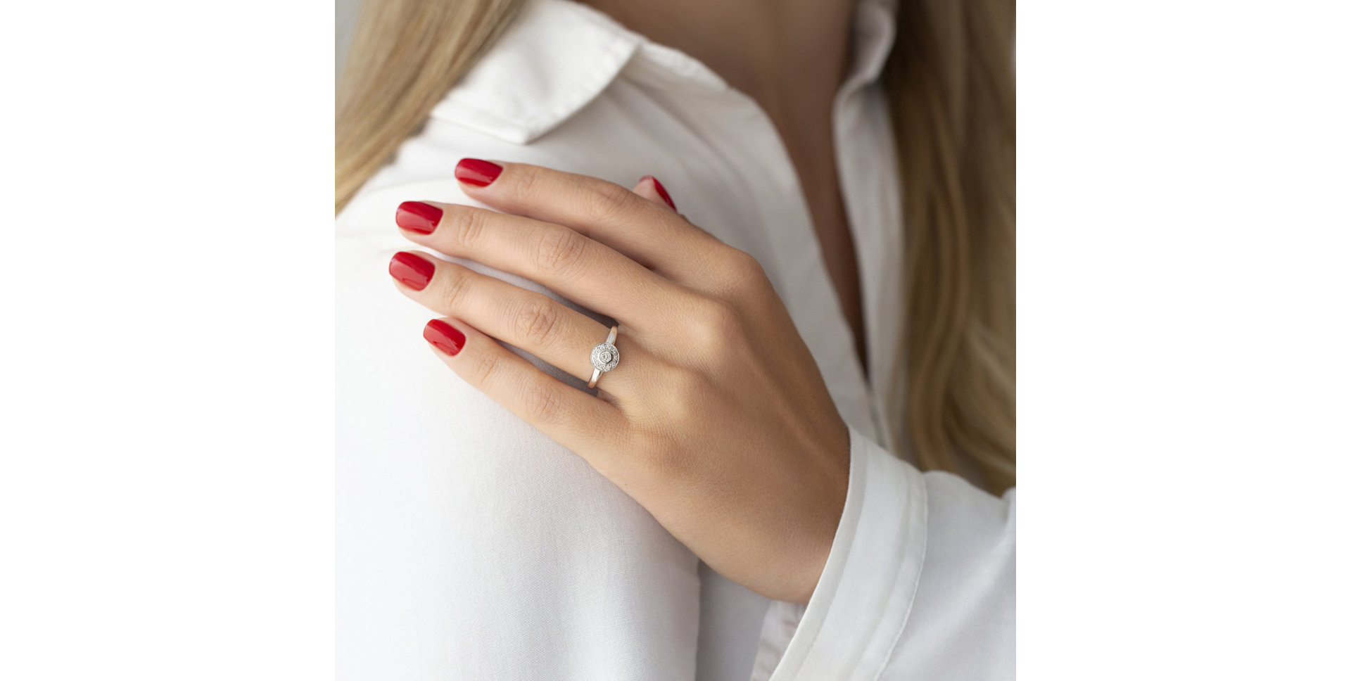 Prsteň s diamantmi Sun Highness