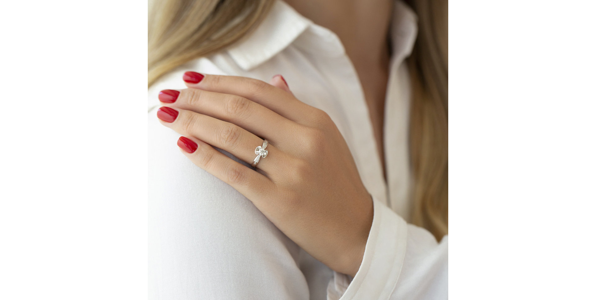 Prsteň s diamantmi Elegant Oath