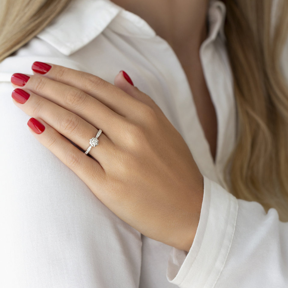 Prsteň s diamantmi Thècle