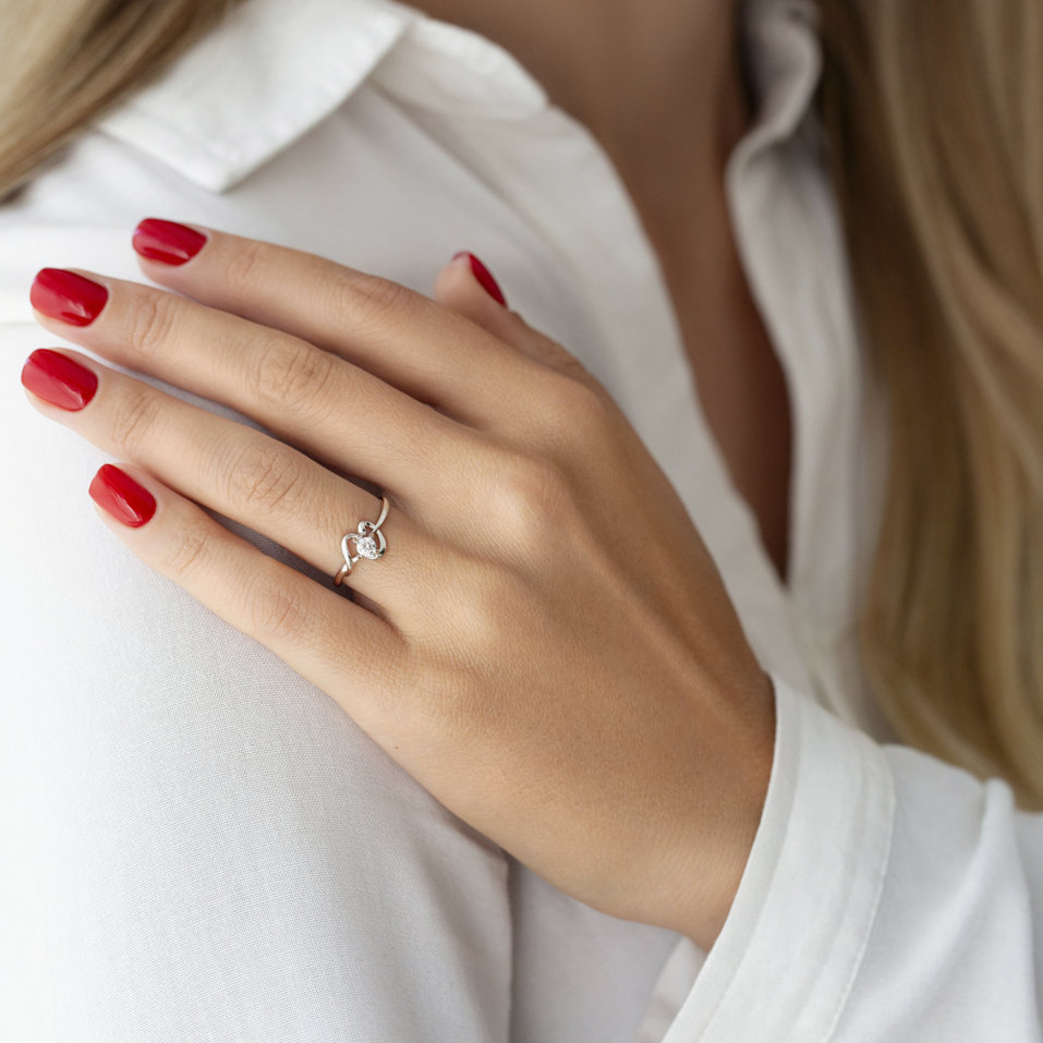 Prsteň s diamantom Message