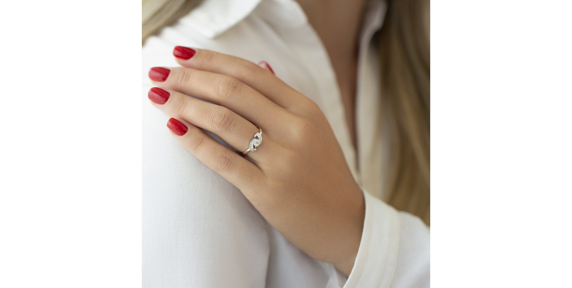 Prsteň s diamantmi Ruth