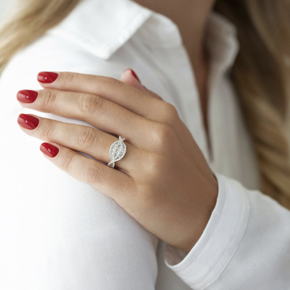 Prsteň s diamantmi Mélodie