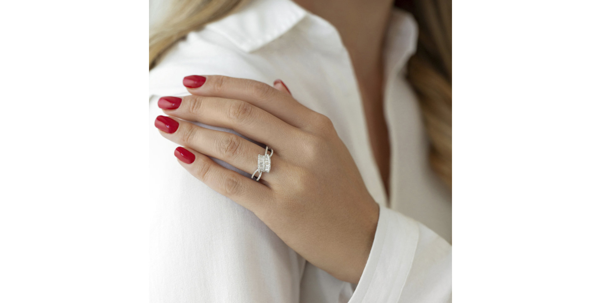 Prsteň s diamantmi Sybille