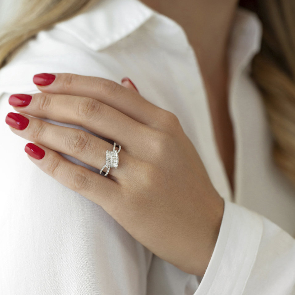 Prsteň s diamantmi Sybille