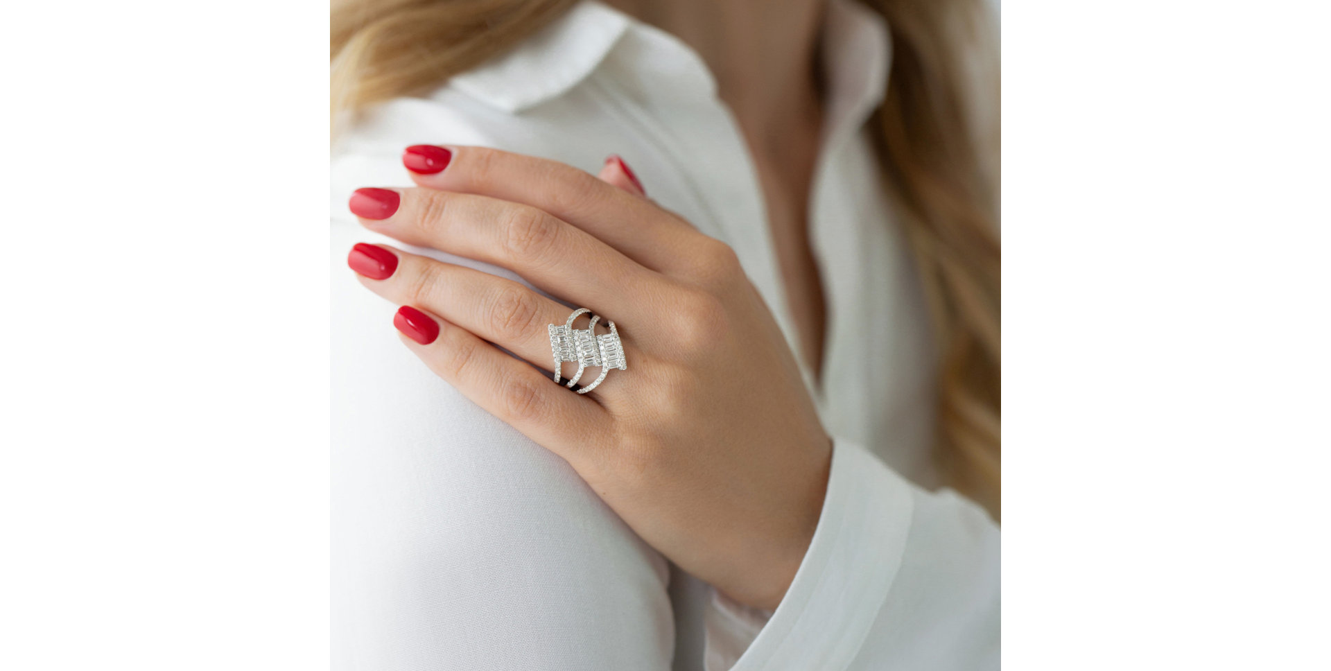 Prsteň s diamantmi Geneva