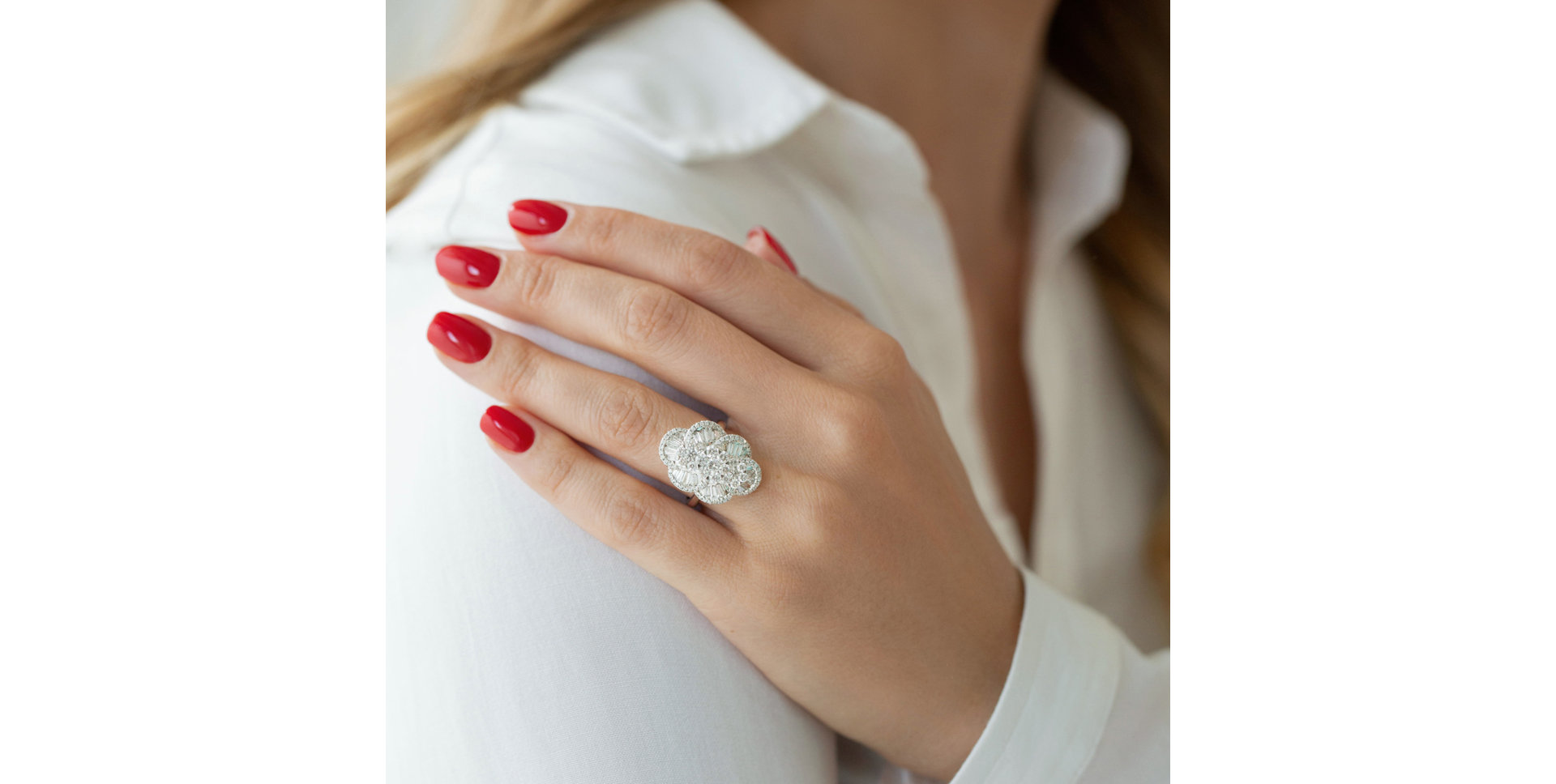 Prsteň s diamantmi Segovia