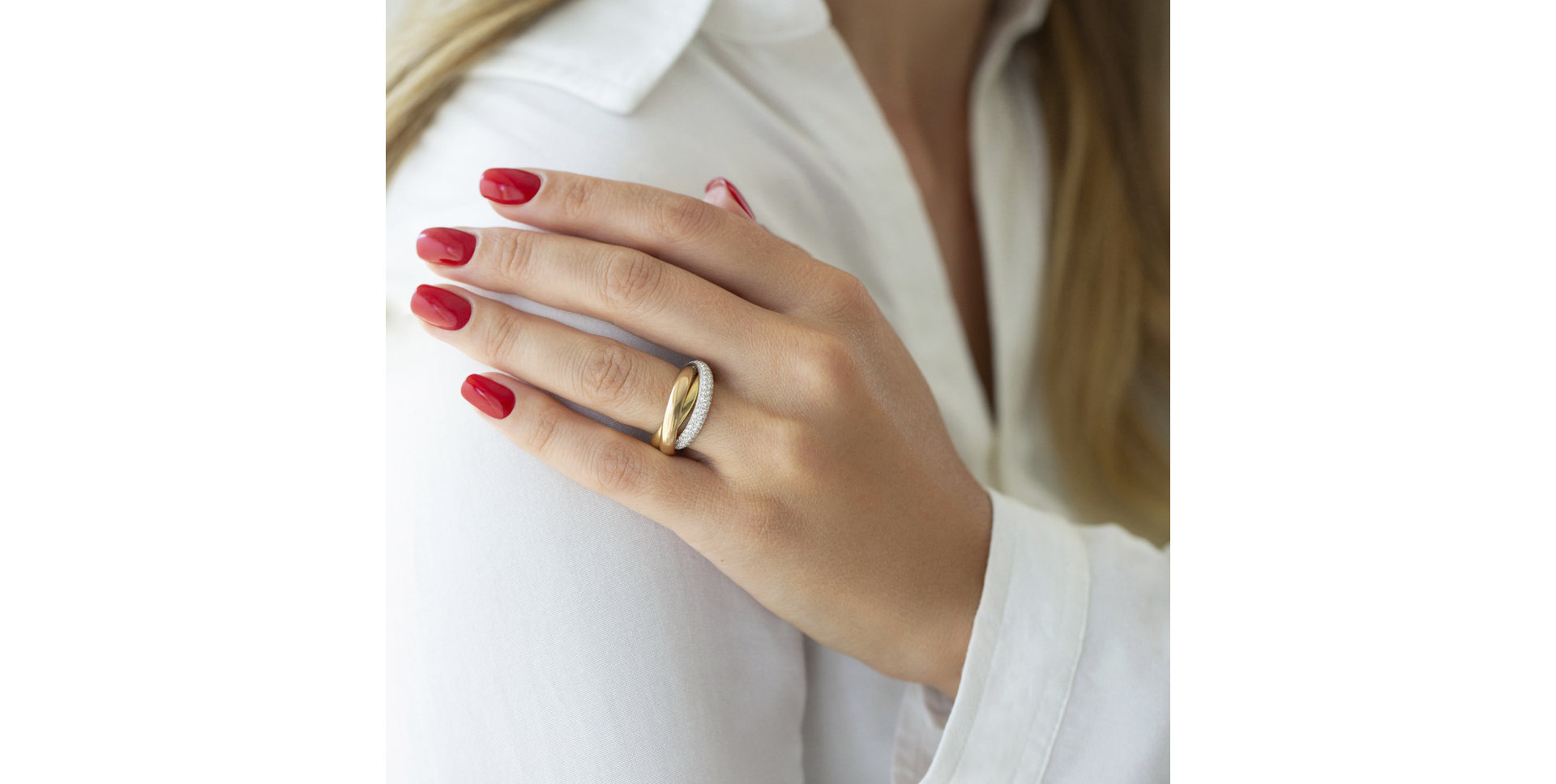 Prsteň s diamantmi Gladys