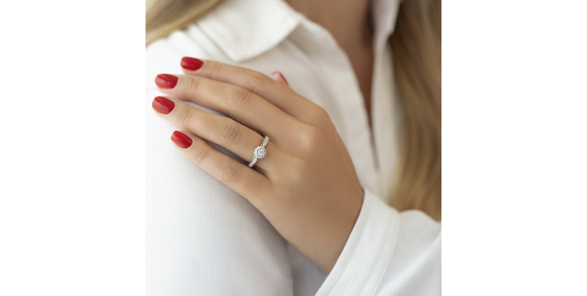 Prsteň s diamantmi Flowering Diamond