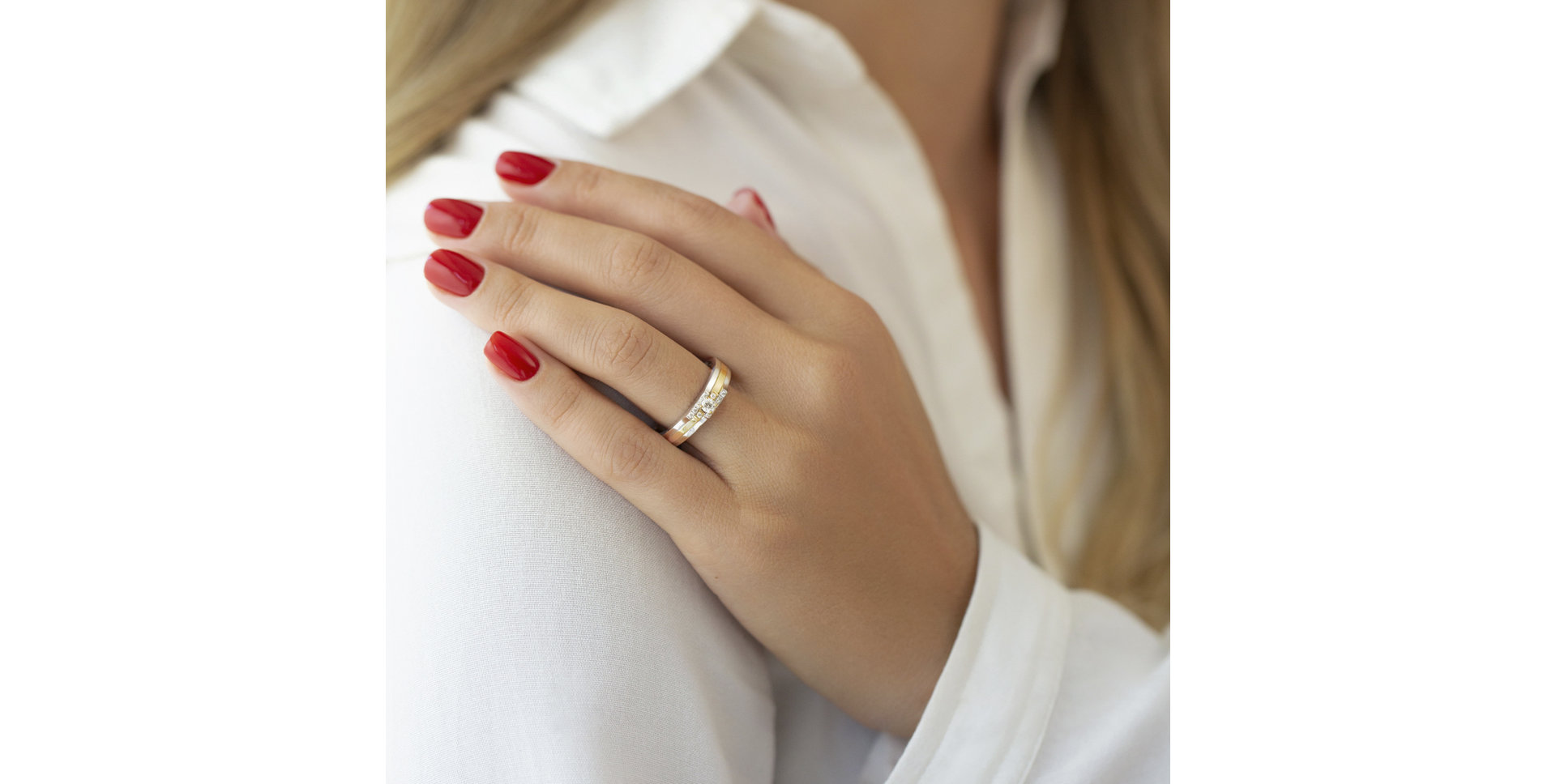 Prsteň s diamantmi Placide