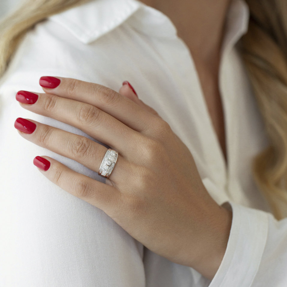 Prsteň s diamantmi Edwige